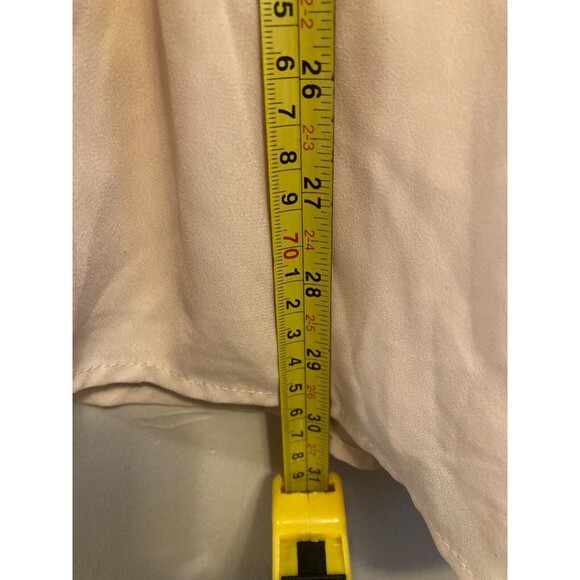 Forever 21 Women’s Romper Peach Long Sleeve Sequins Keyhole Back Small NWT - Picture 15 of 16